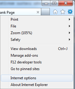 IE Internet options IE Internet options
