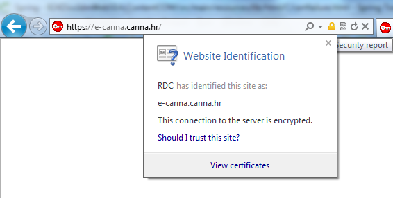 Security report Security report